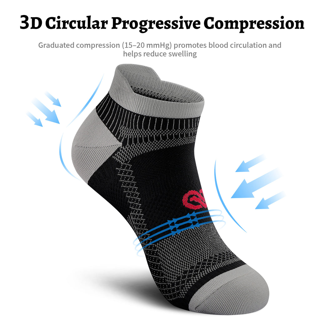 Compression Socks for Men Women Ankle Running Socks for Plantar Fasciitis