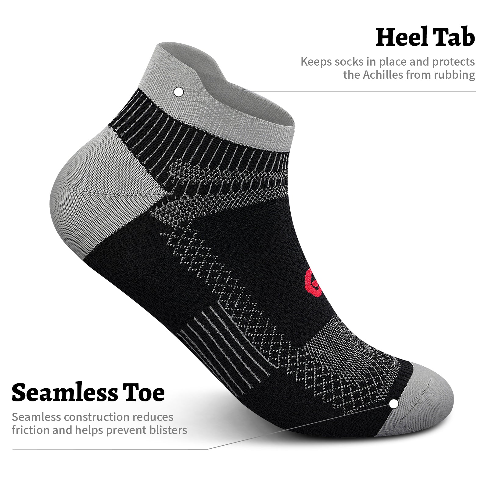 Compression Socks for Men Women Ankle Running Socks for Plantar Fasciitis